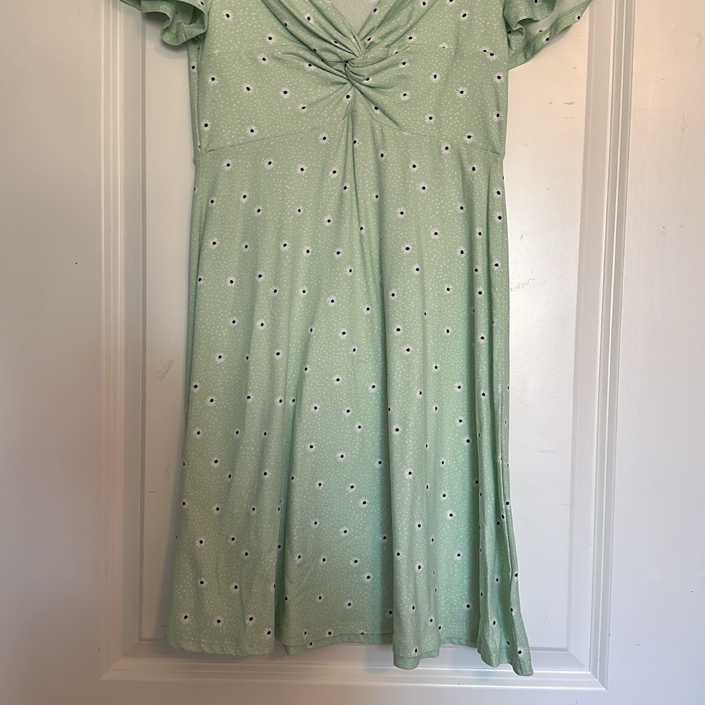 Bp Women’s Green Daisy Dress - XS - Picture 4 of 6